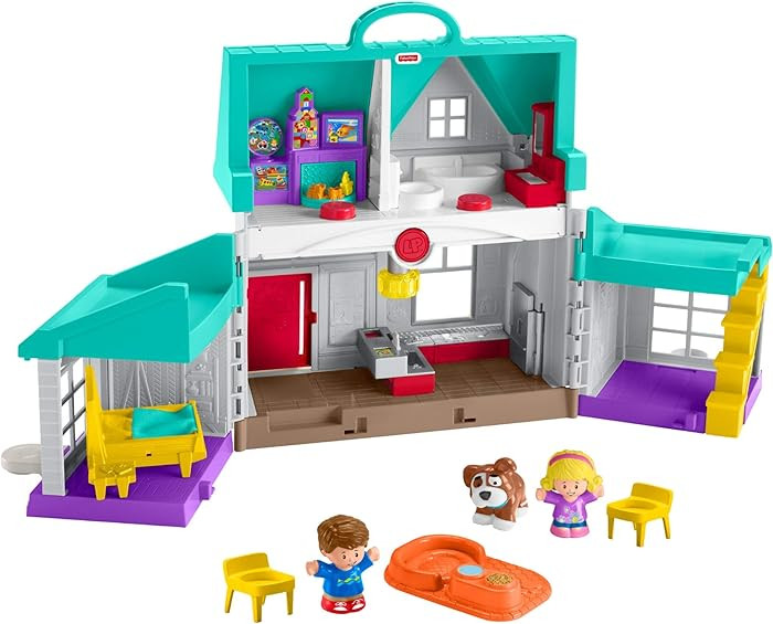 Fisher-Price Little People Toddler Toy Big Helpers Home Playset with Music Lights & Figures for P... | Amazon (US)