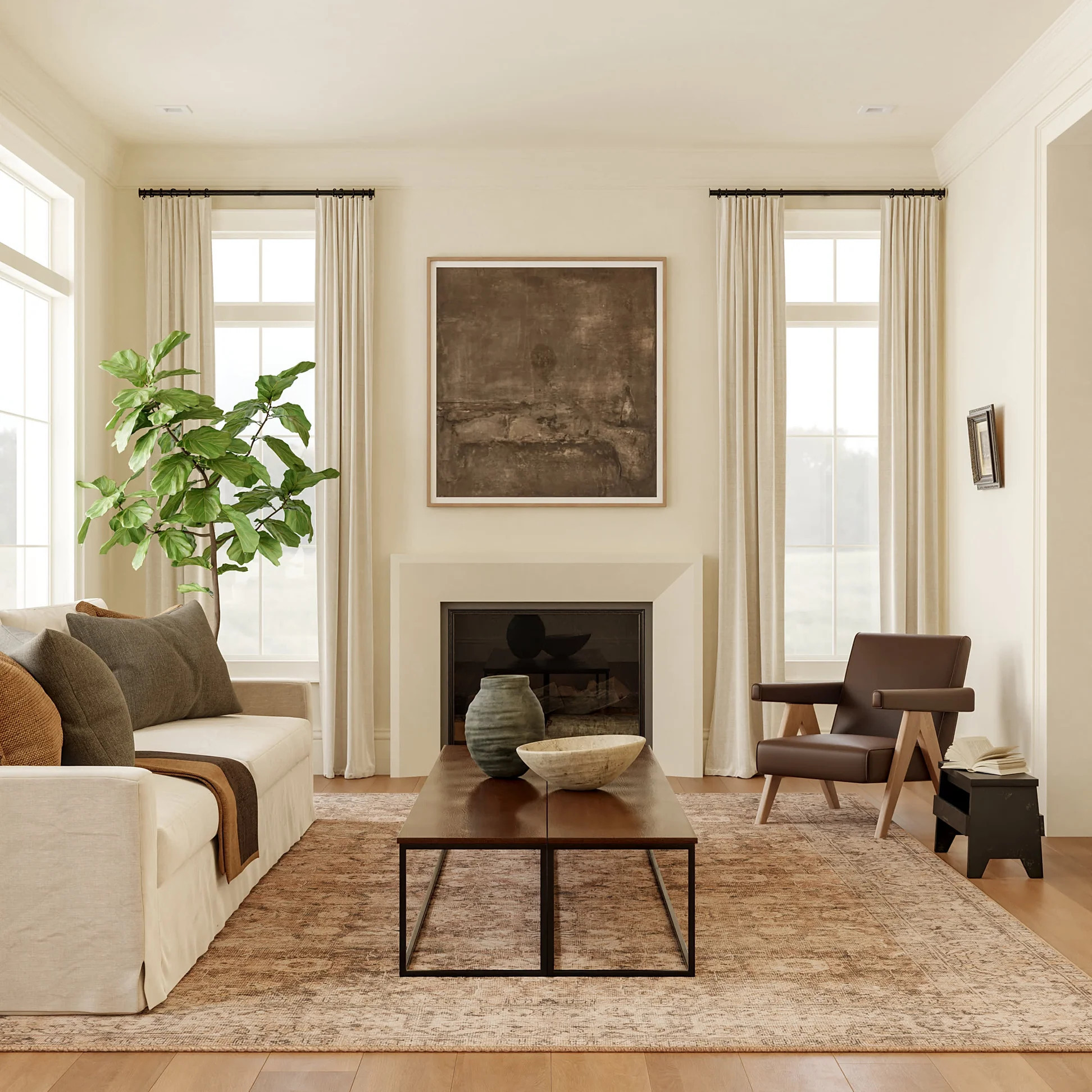 Westfield Antiqued Jute-Blend Rug | Brown | Rugs USA