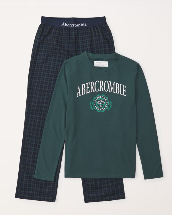 flannel pajama set | Abercrombie & Fitch (US)