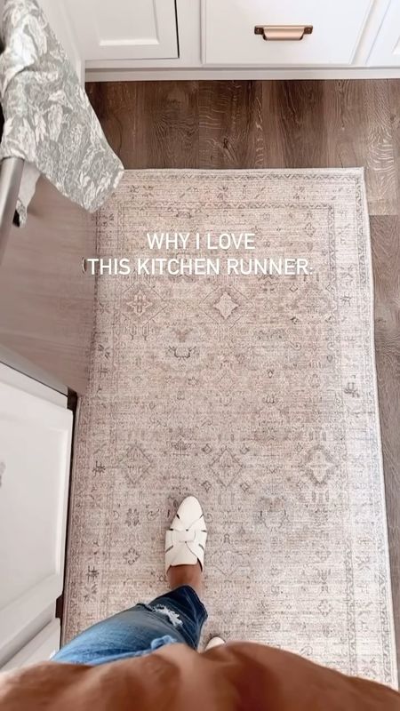 I love this kitchen runner so much n the neutral, muted colors are beautiful. The pattern and colors hide all the spills and crumbs that happen in such a high traffic area, it’s super easy to vacuum and it’s affordably priced from @rugsdirect!  It’s currently on sale,  in stock, and ready to go with free shipping! 

#LTKhome #LTKfindsunder100 #LTKsalealert