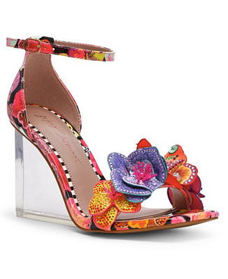 Women's Santino Floral Wedge Heel Sandals | Macy's