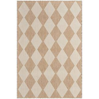 Positano Jute 4 ft. x 6 ft. Diamond Contemporary Area Rug | The Home Depot