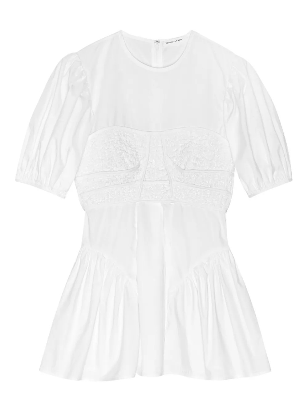 Cecilie Bahnsen 코너 코튼 탑 | 화이트 | FARFETCH KR | Farfetch Global