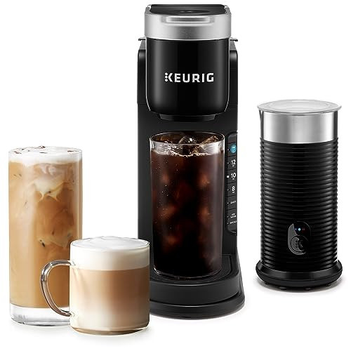 Keurig K-Café Barista Bar Single Serve Coffee Maker and Frother, with 3 Brew Sizes, Hot and Cold Coffee Capabilities, 2oz Coffee Shot Button, Black | Amazon (US)