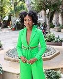 The Drop Women's Classic Green Cropped Blazer by @kass_stylz | Amazon (US)