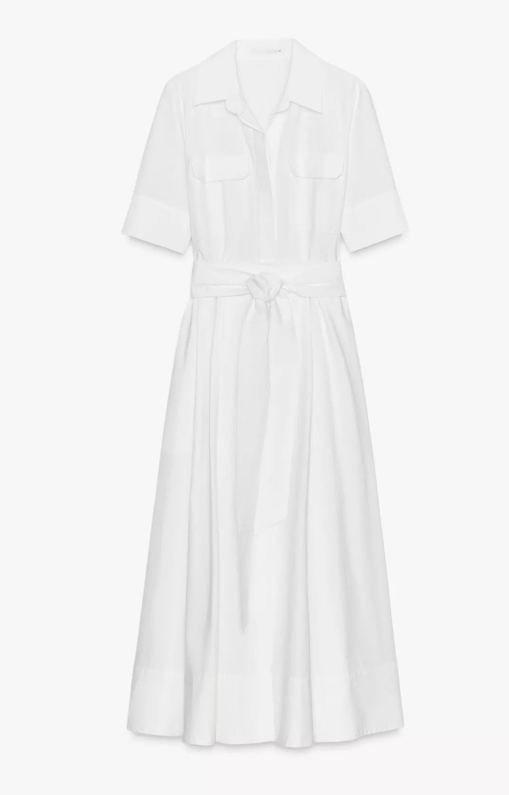 Zara Find! Cotton Poplin Midi Dress - fit is unreal. If you’re in between, size down for a fitted look. So chic and timeless!!! 

#LTKFindsUnder100