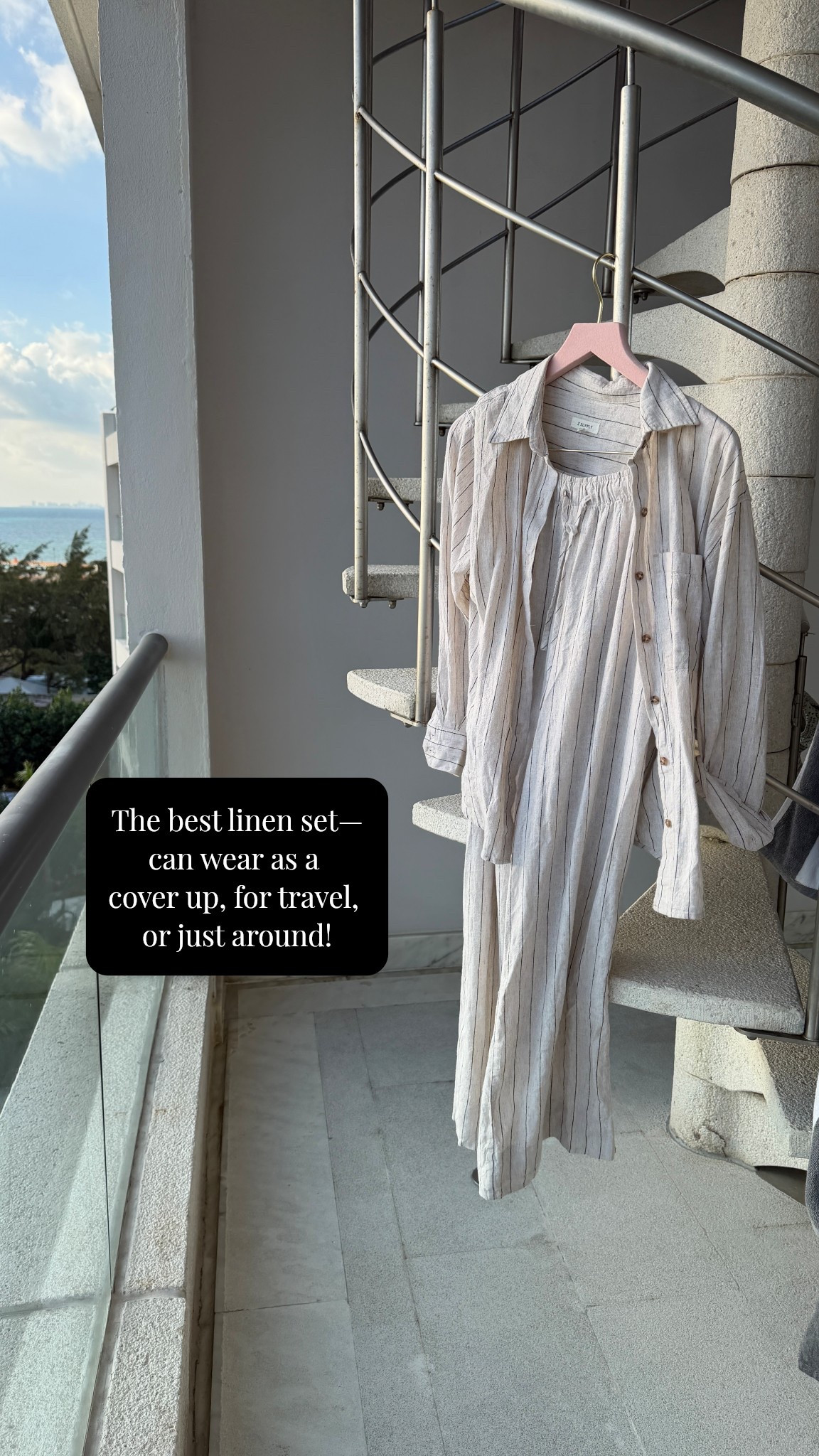 Lived in this Z Supply linen set while in Mexico! 