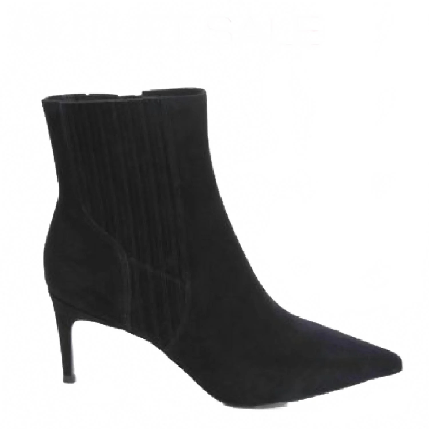 Women's Dearan Point-Toe Suede Ankle Boot In Black | Shop Simon