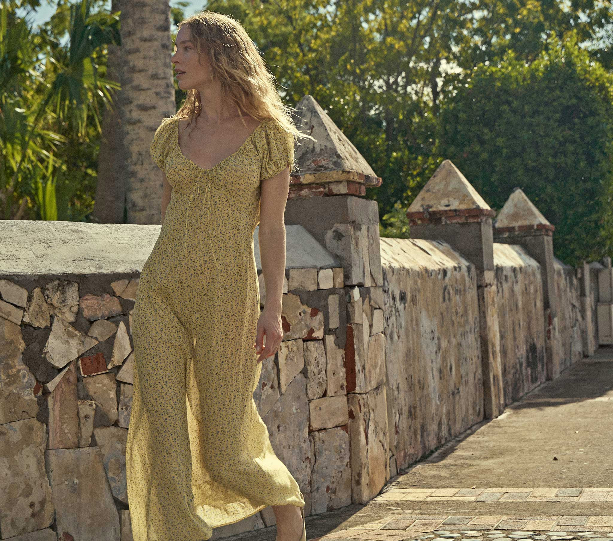 SOFIA DRESS -- MOONFLOWER FLORAL | DOEN