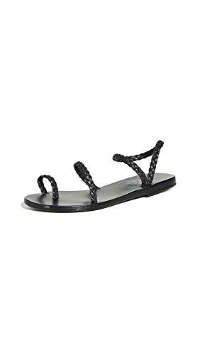 Ancient Greek Sandals Women's Eleftheria Sandals, Black, 9 Medium US | Amazon (US)
