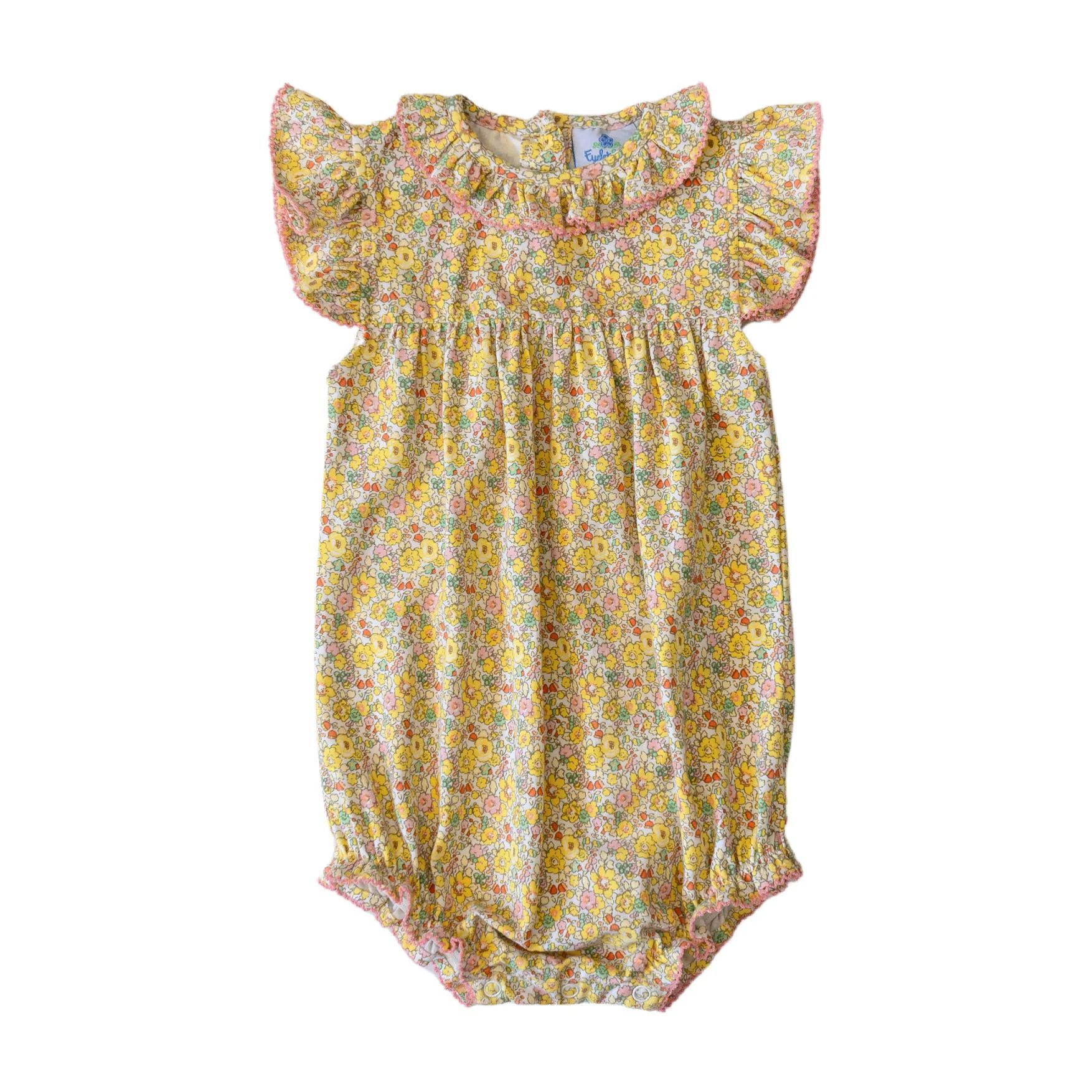 Frankie Girls Bubble - Clementine Floral (Pre-order) | Eyelet & Ivy
