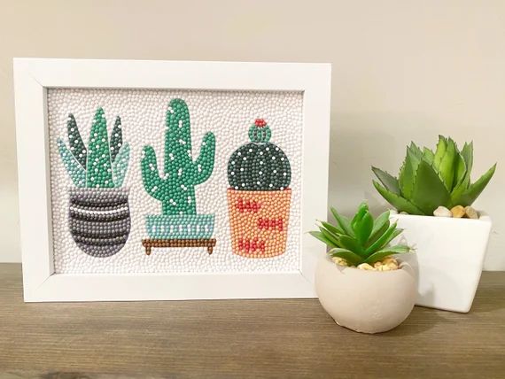 Cactus Diamond Art Kit - Etsy | Etsy (US)