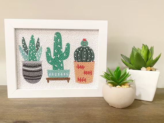Cactus Diamond Art Kit - Etsy | Etsy (US)