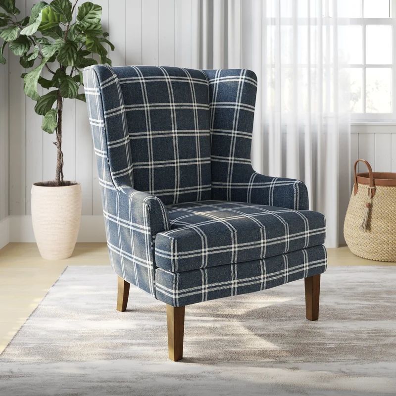 Aurora 31" Wide Polyester Wingback Chair | Wayfair Professional