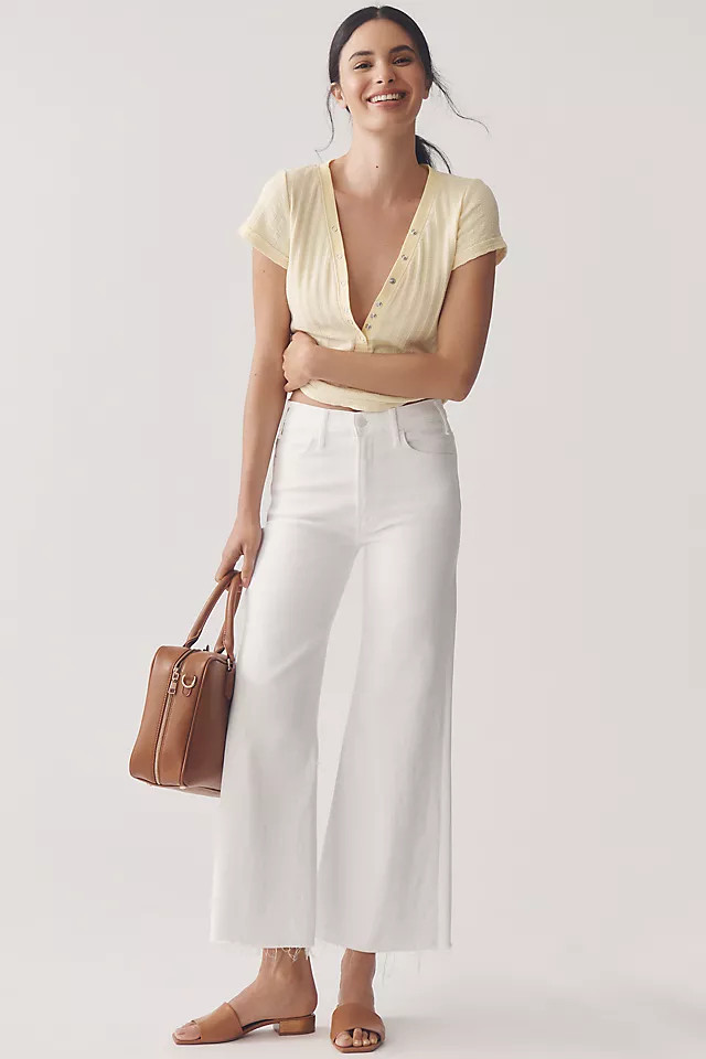 The Hustler Roller High-Rise Ankle Jeans | Anthropologie (US)