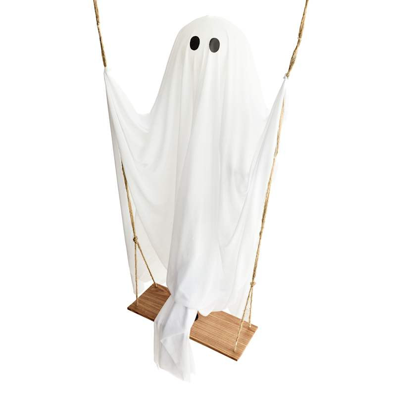White Swinging Ghost, 4.5' | At Home