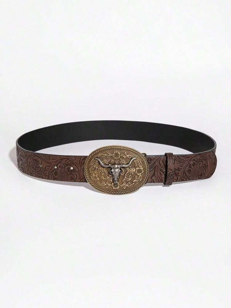Bull Buckle Belt Women | SHEIN