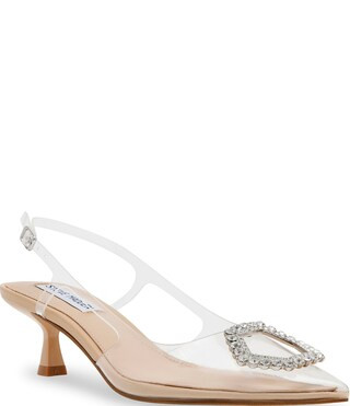Lorah Clear Jewel Embellished Slingback Dress Sandals | Dillard's