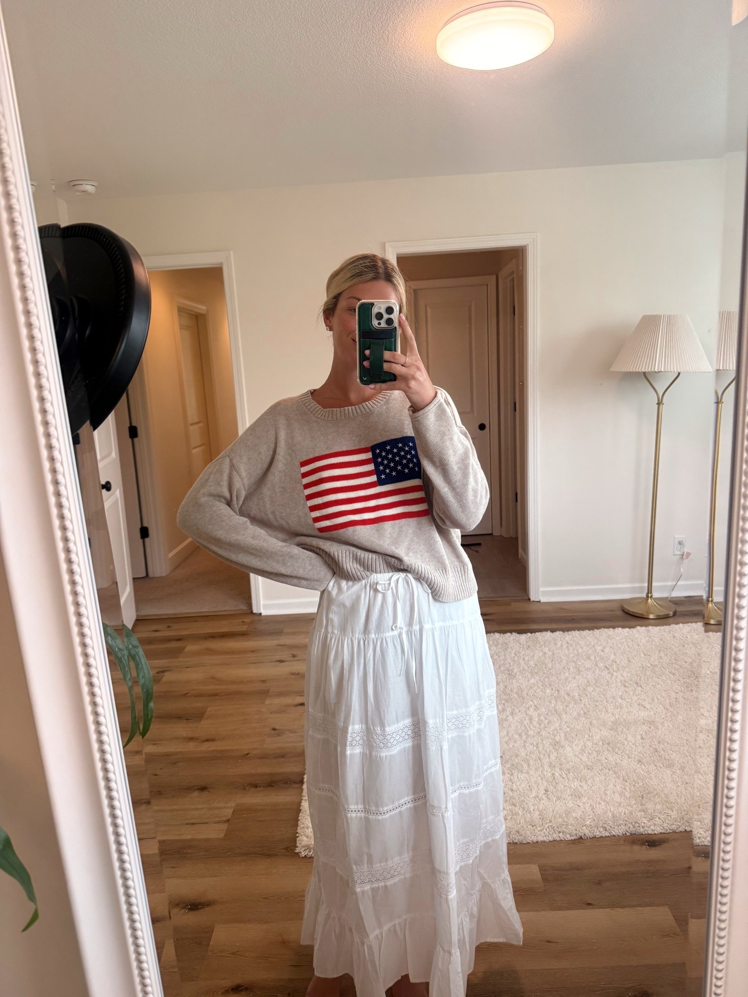 My Memorial Day ootd 😍 medium in the sweater! Small skirt

#LTKootd