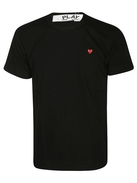 Comme des Garçons Play Heart Patch Crewneck T-Shirt | Cettire Global