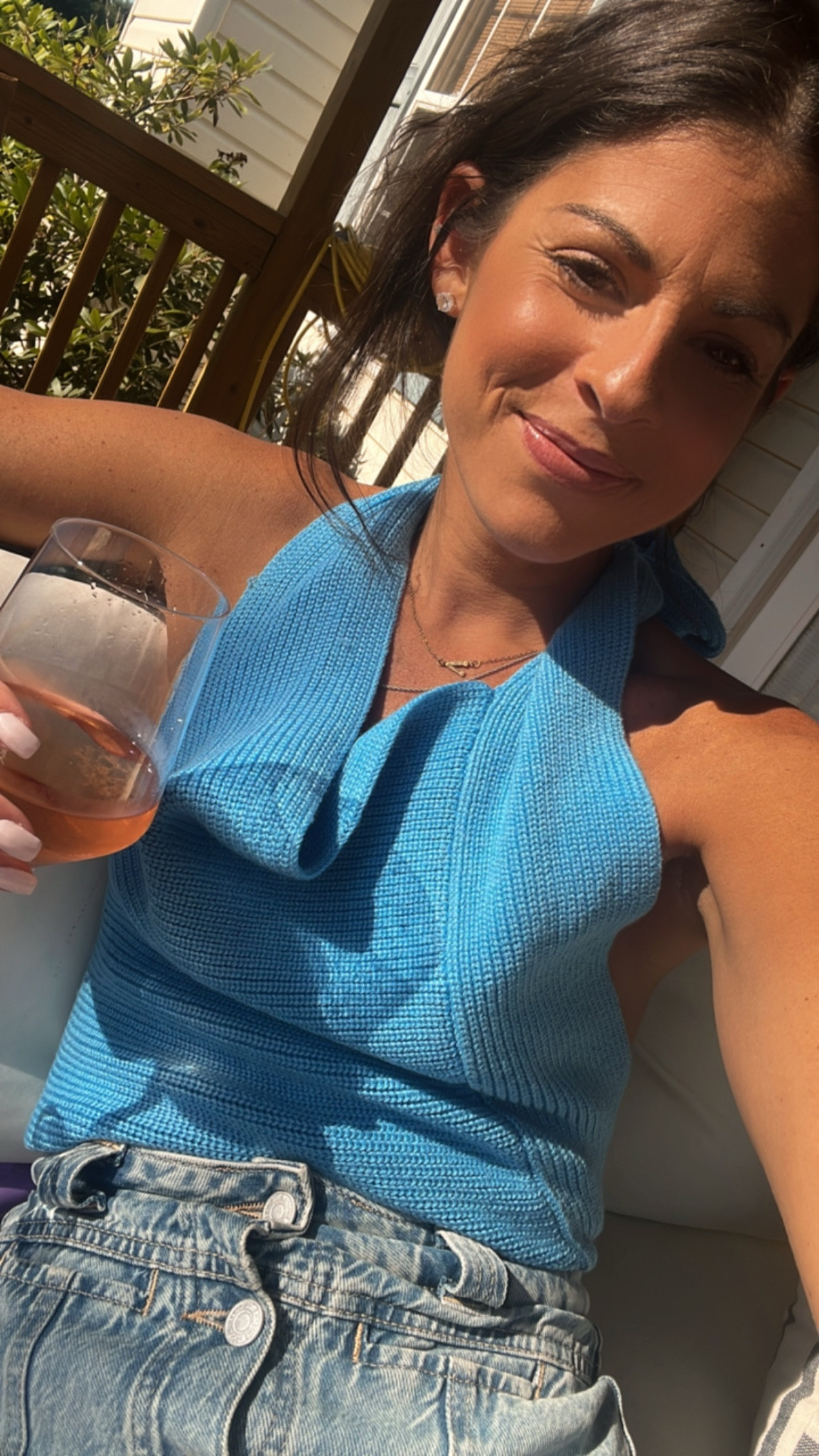 Nothing beats an 85 degree day & glass of rosé 💙

#LTKStyleTip #LTKHome #LTKSeasonal