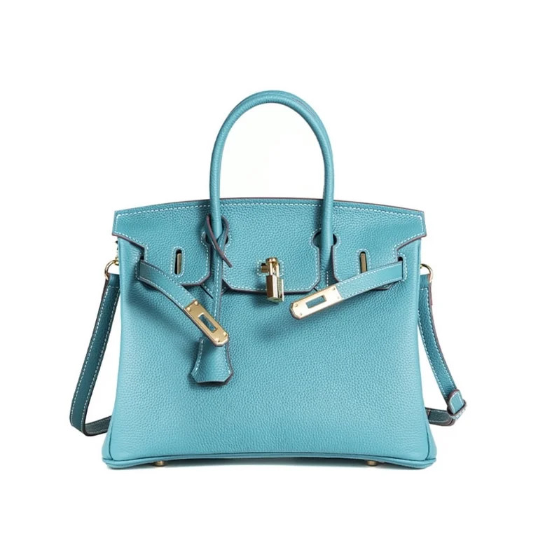 BESTSPR Women's Genuine Leather Handbag, Ladies Shoulder Bag Fashion Classic Lychee Pattern First... | Walmart (US)