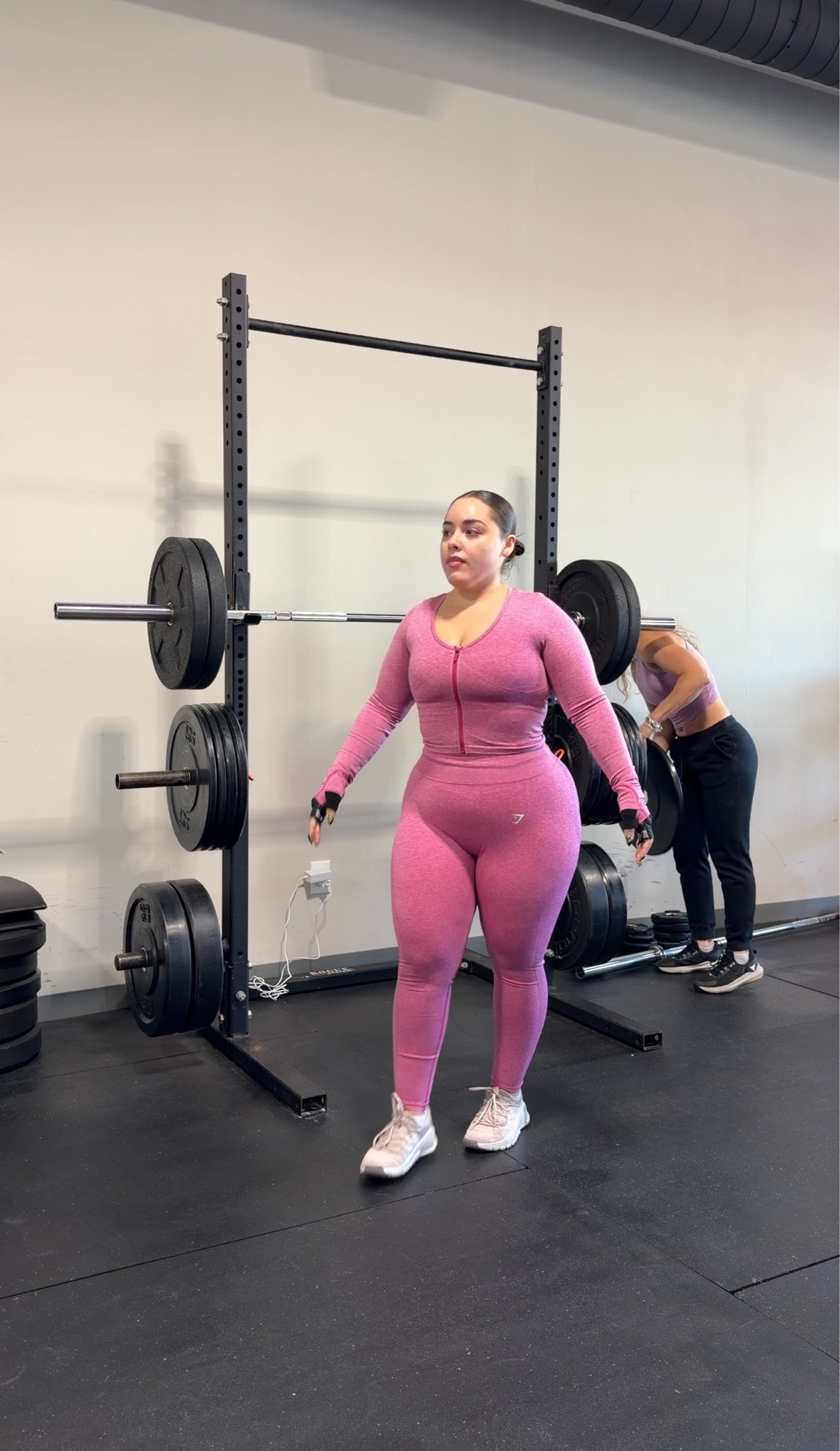 Workout OOTD for squat leg day from Gymshark. Wearing size large. Bust 37 waist 31 hips 45 height 5’2"

#LTKootd #LTKActive #LTKfitnessgoals