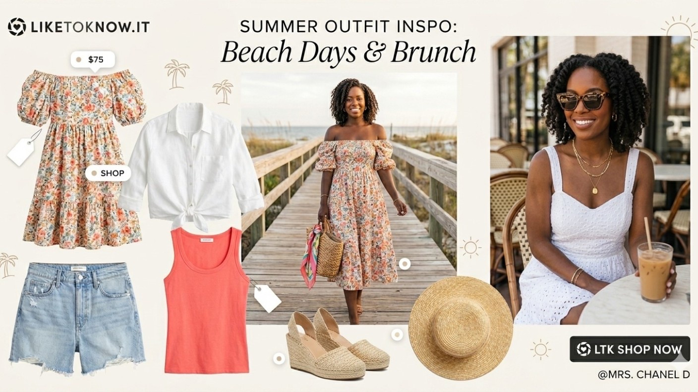 Current mood: Planning my next trip just to wear these looks. ✈️🌴 I’ve curated two outfits that are ready for whatever your summer has in store.

🛍 TAP THE LINK IN BIO to shop these exact items! Which one are you adding to your cart? The floral midi or the eyelet dress? 👇🏽#beachbound #summerstyle #brunchoutfit

#LTKSeasonal