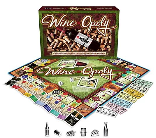 Late For The Sky Wine-opoly Family Game - QVC.com | QVC