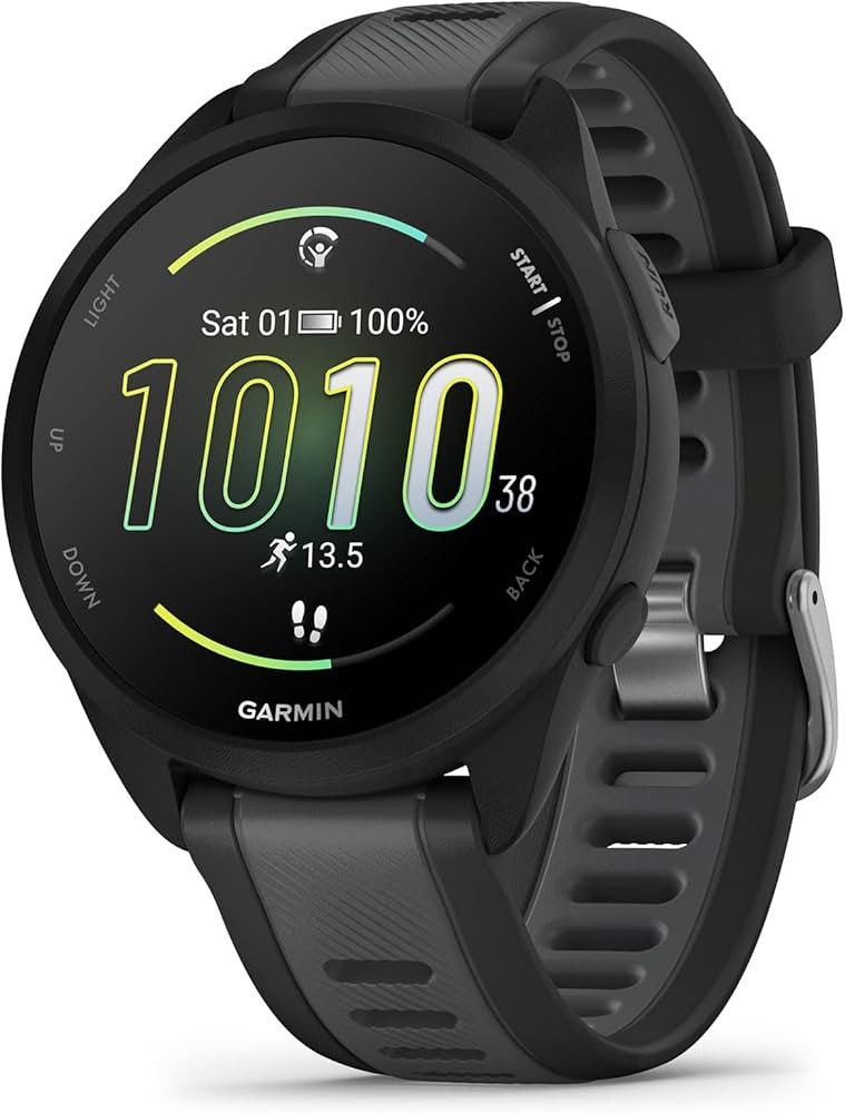 Garmin Forerunner 165, Running Smartwatch, Colorful AMOLED Display, Training Metrics and Recovery... | Amazon (US)