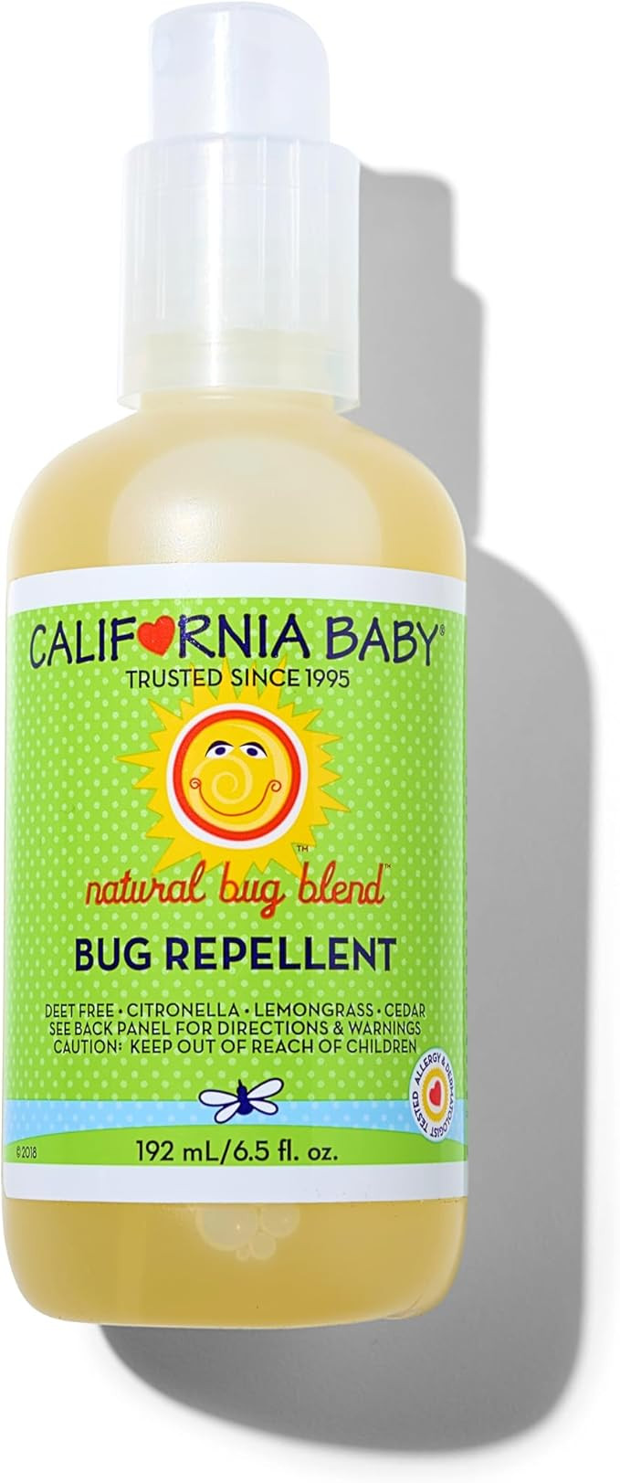 California Baby Natural Bug Repellent Spray | Citronella & Lemongrass Bug Spray | DEET-Free | Rep... | Amazon (US)