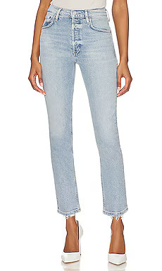 AGOLDE Riley High Rise Straight Crop in Dynamic from Revolve.com | Revolve Clothing (Global)