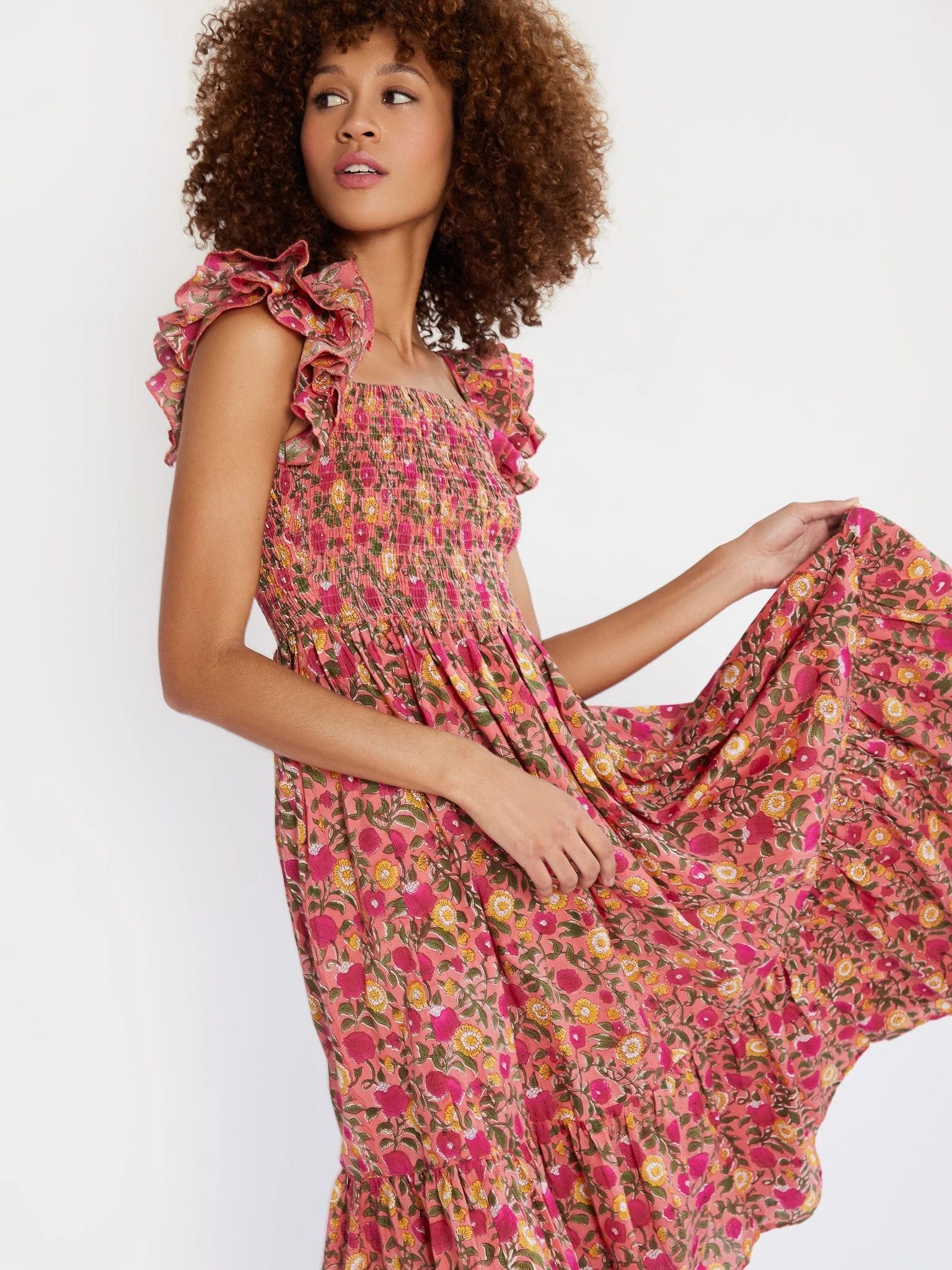 Shop Mille - Olympia Dress in Passionfruit | Mille