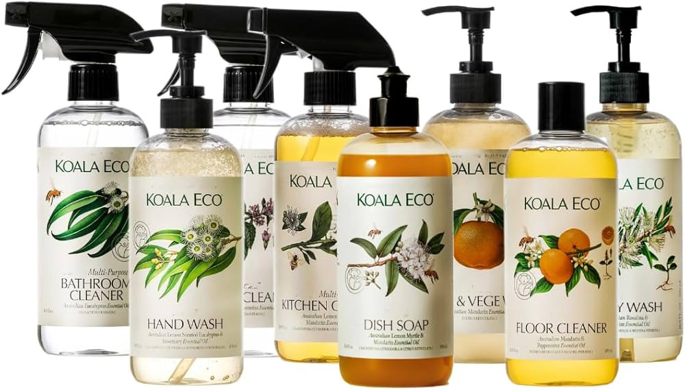 Koala Eco Complete Collection - Dish Soap, Hand Soap, Laundry Wash, Floor Cleaner, Kitchen Cleane... | Amazon (US)