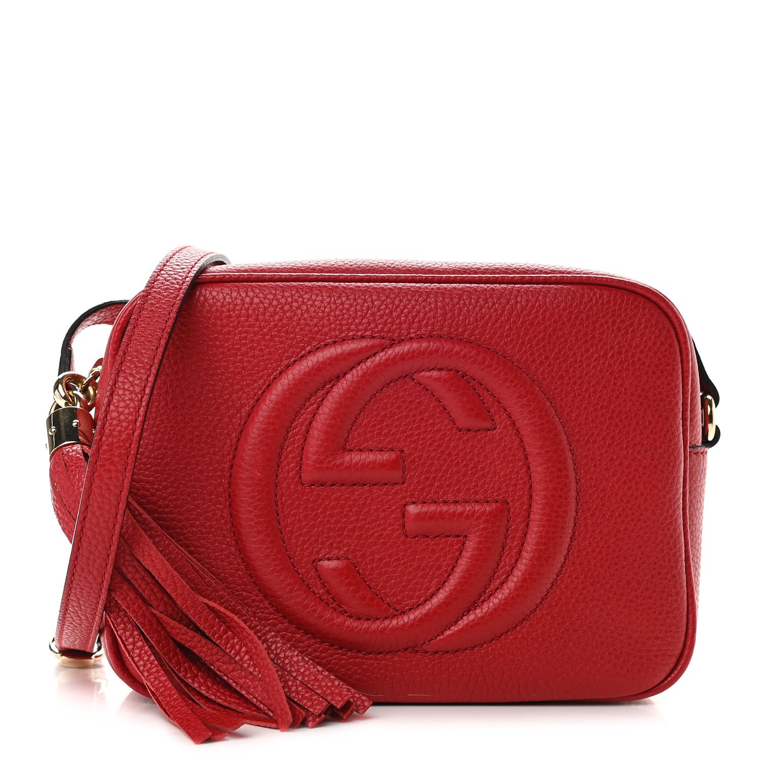 GUCCI

Pebbled Calfskin Small Soho Disco Bag Tabasco Red | Fashionphile