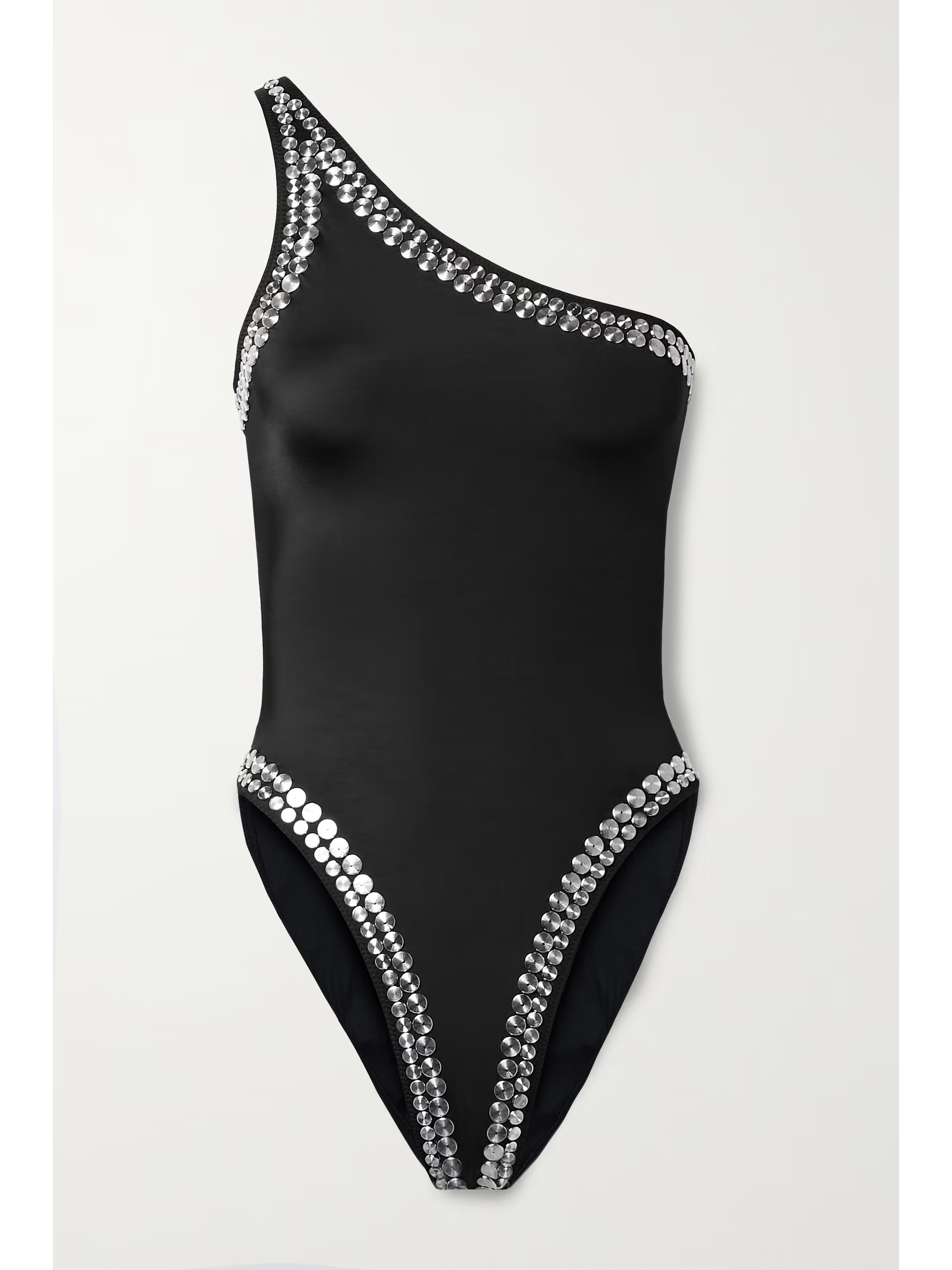 Mio studded one-shoulder swimsuit | NET-A-PORTER (US)