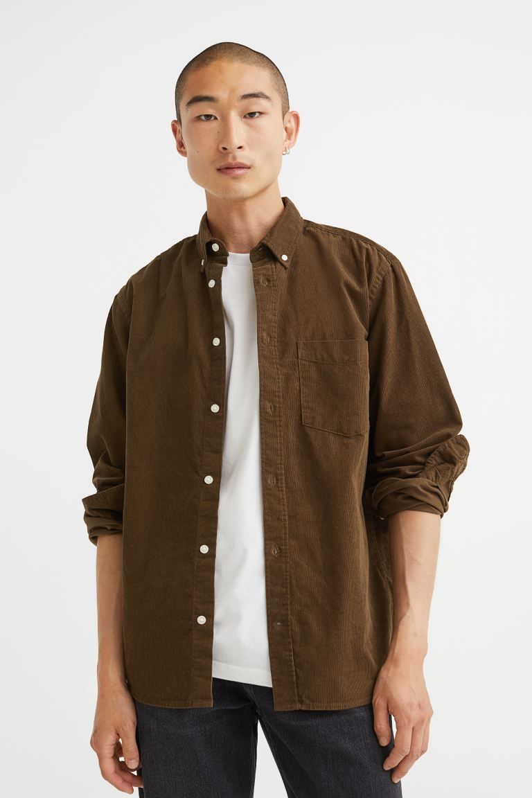 Regular Fit Corduroy Shirt | H&M (US + CA)