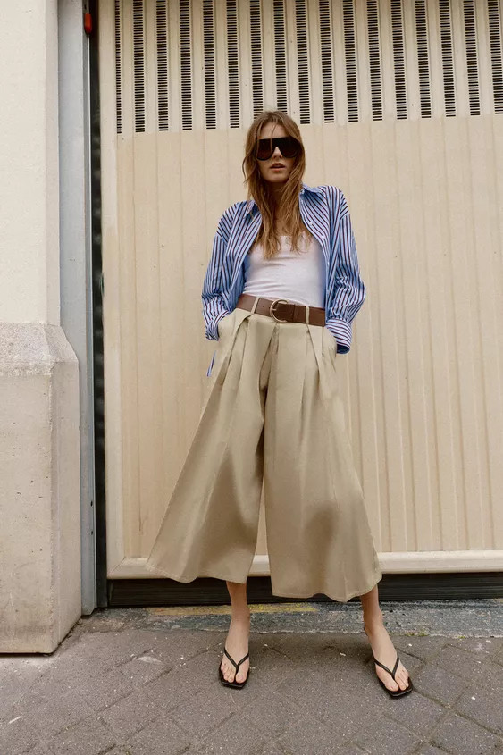 BELTED CULOTTES | Zara US