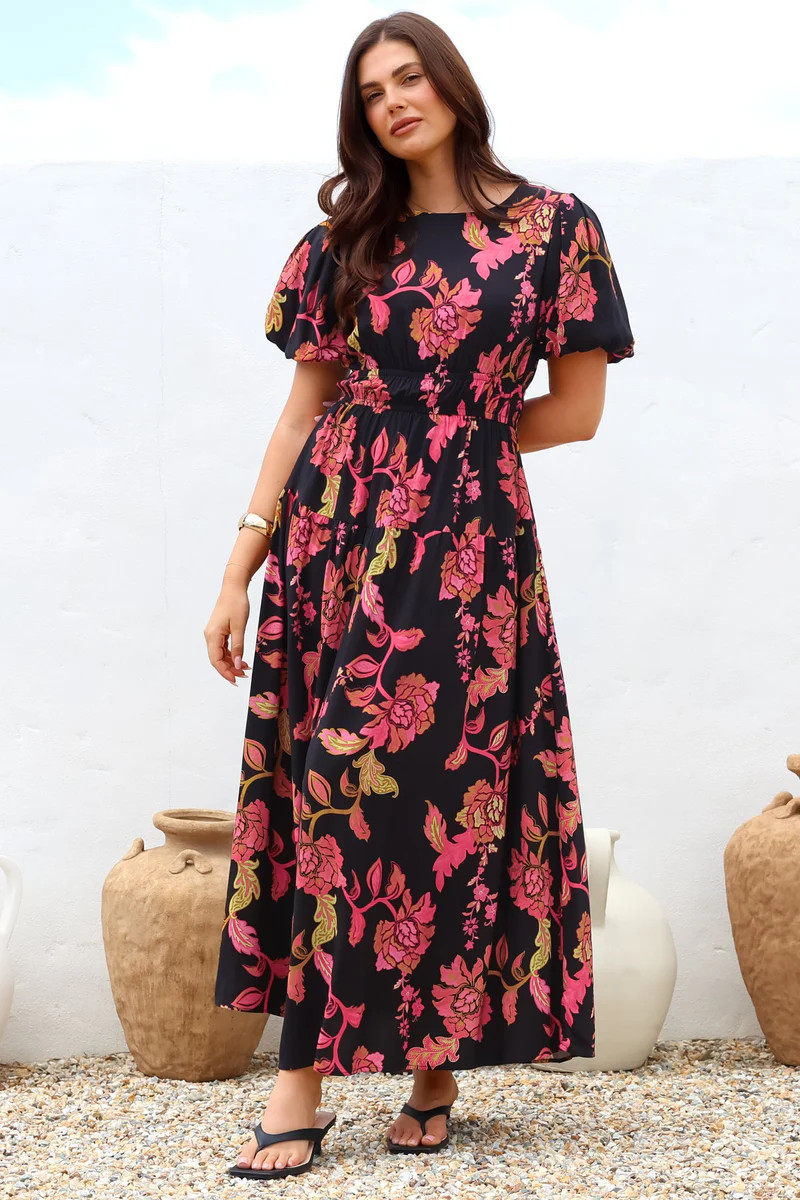 Shop: Maeana Maxi Dress - Valerie Print | saltycrush.com | Salty Crush