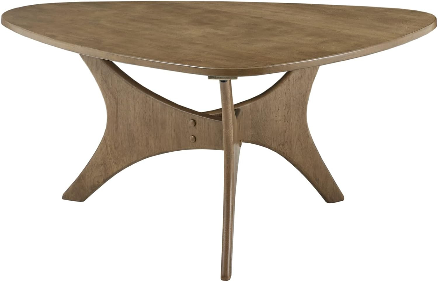 INK+IVY Blaze Triangle Wood Coffee Table Plywood with Wood Veneer Legs, Mid-Century Modern, Easy Assembly, Accent Furniture For Living Room, Minimalist Décor, Light Brown | Amazon (US)