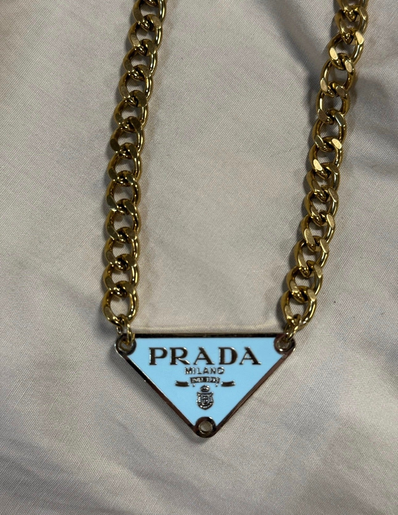 NEW!! Authentic Vintage Tiffany Blue Triangle Pendant | Glitzy Bella