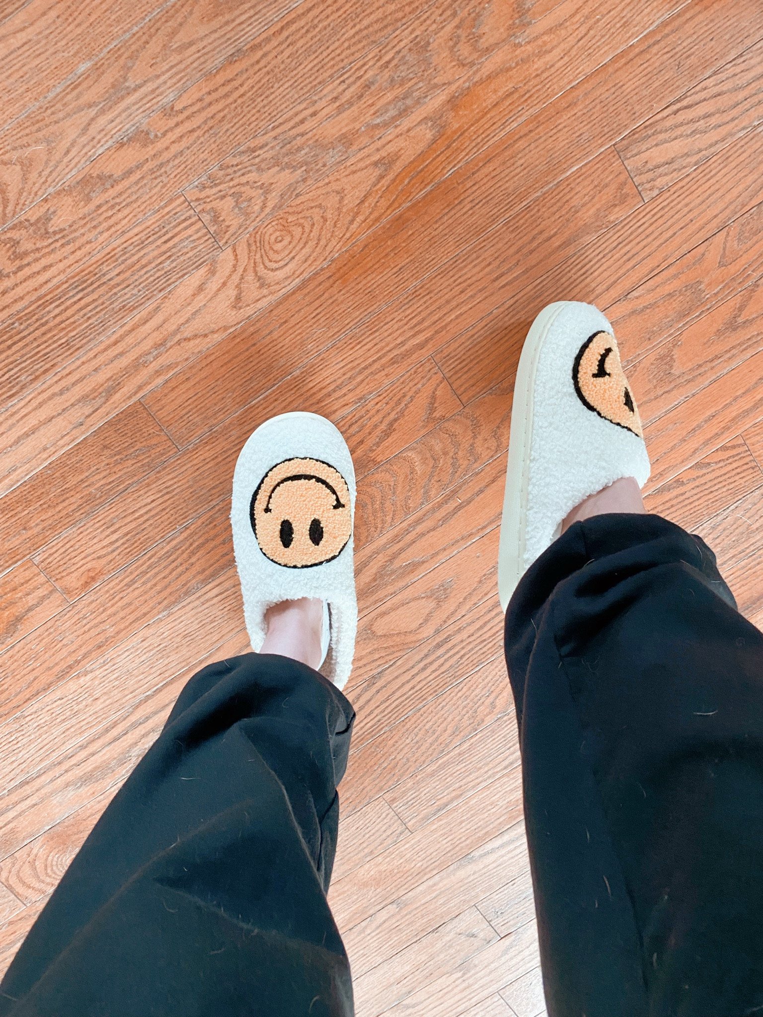 Walking on sunshine with these smiley face slippers! ☀️😊 Keeping cozy and happy, one step at a time. #HappyFeet #CozyVibes 

#LTKSeasonal #LTKHome #LTKFindsUnder50