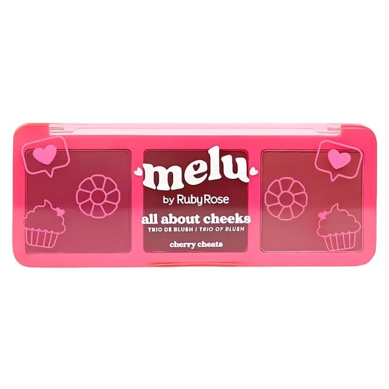 Trio Blush Iluminador - Melu - Cherry Cheats | Beleza Na Web (BR)