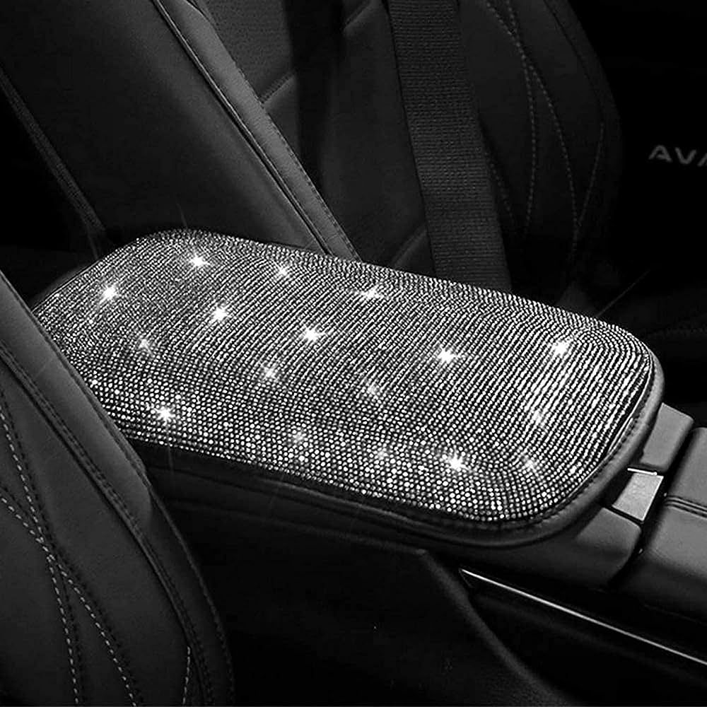 Ecmln Universal Bling Bling Car Center Console Cover,Bling Car Accessories,Luster Crystal Arm Res... | Amazon (US)