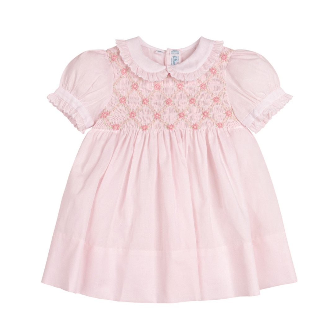 Girls Dainty Smocked Floral Dress | Feltman Brothers