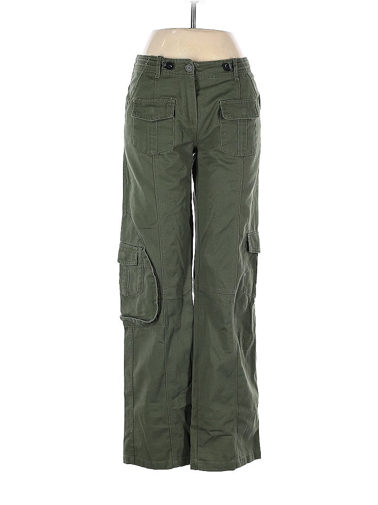 Brandy Melville Cargo Pants - High Rise: Green Bottoms - Size 6 | ThredUp