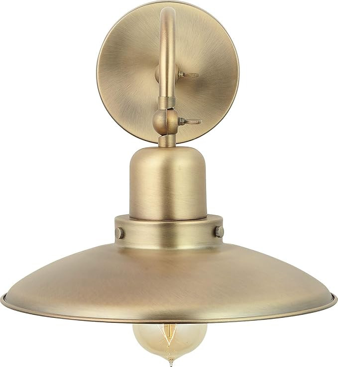 Capital Lighting 634811AD Dewitt Metal Portable Wall Sconce, 1-Light 100 Watts, 18" H x 10" W, Ag... | Amazon (US)