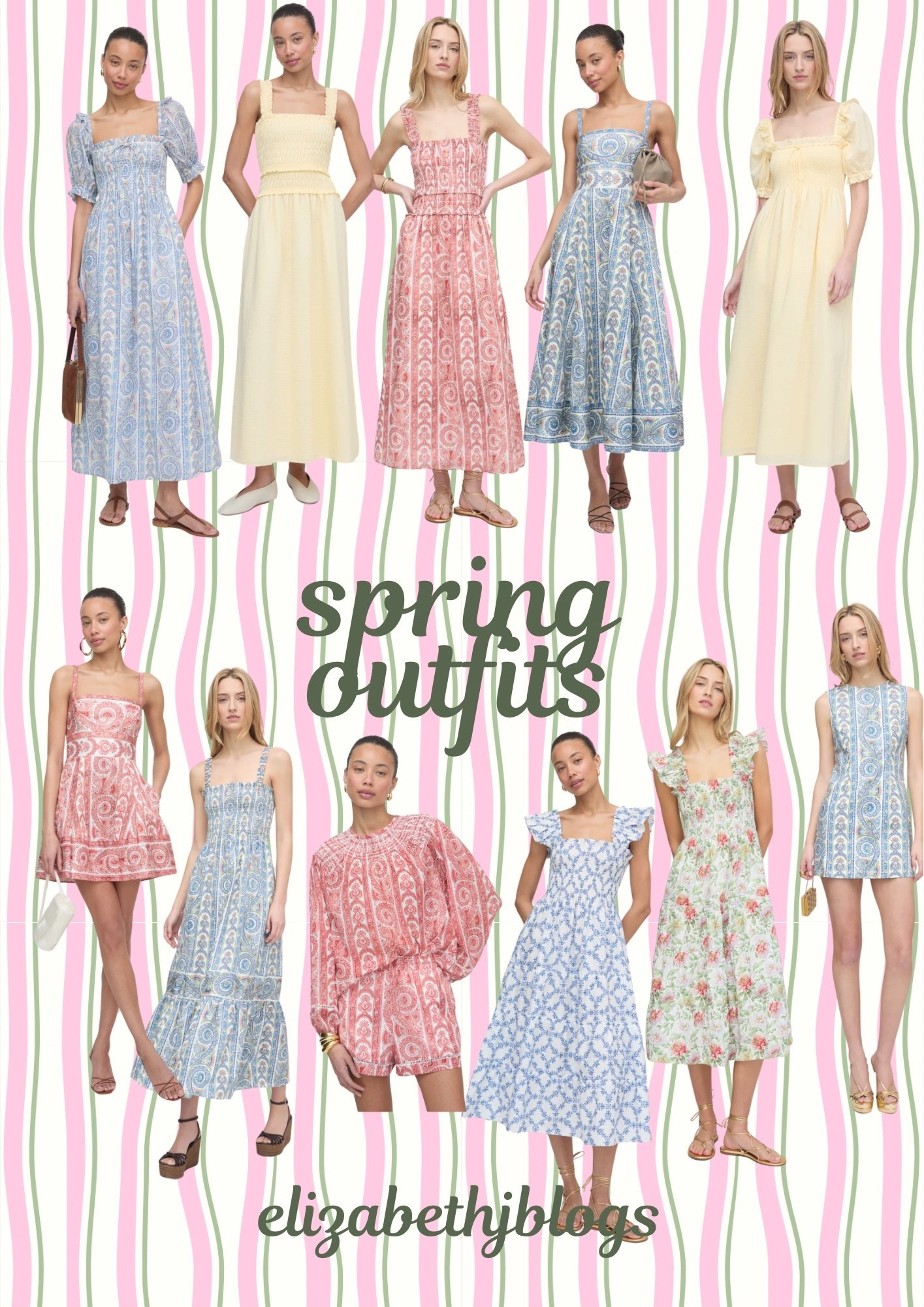 Spring dress. Outfit ideas 