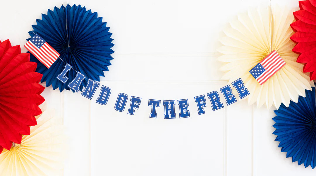 Land of the Free Banner | My Mind's Eye