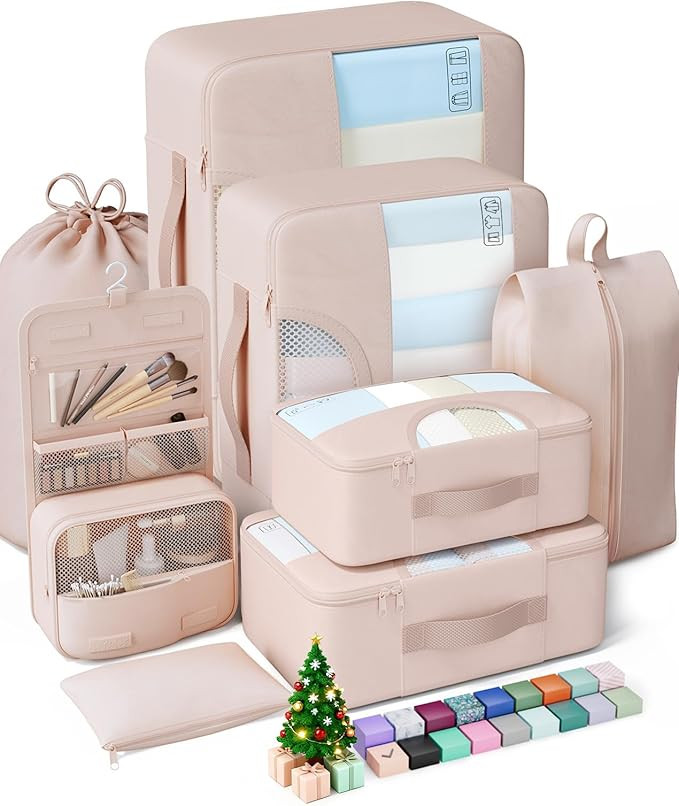 Veken 8 Set Packing Cubes for Travel, Birthday Gifts for Women Mom Her, Cruise Ship Essentials Ac... | Amazon (US)